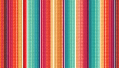 Blanket stripes seamless vector pattern. Background for Cinco de Mayo party decor or ethnic mexican fabric pattern