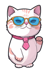 Kawaii Smiley Face Sticker: Cute Character for Any Project