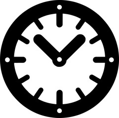 Clock icon vector 12