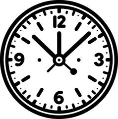 Clock icon vector 7
