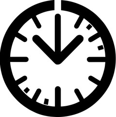Clock icon vector 4