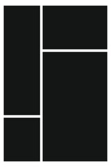 Vector collage for photos. Picture frame. Collage Frames Vector Comic Panels. Photo Collage Template