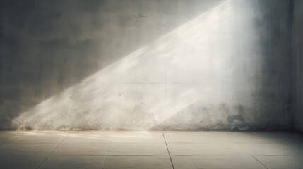 A bold streak of sunlight illuminates the imperfections on an old wall, bringing stories of time to life with light