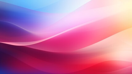 A smooth abstract design of flowing waves in shades of pink, blue, and purple creating a sense of tranquility