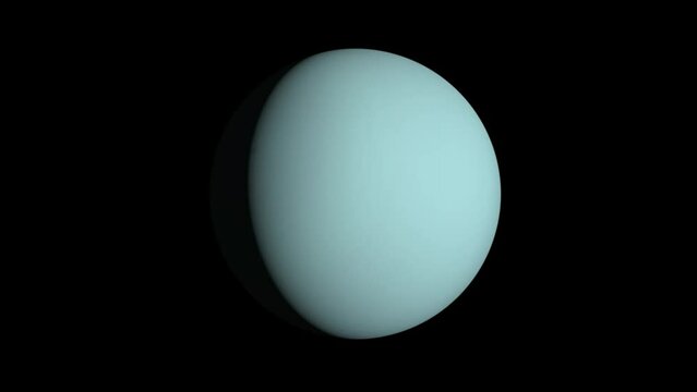 Animation of Uranus from space