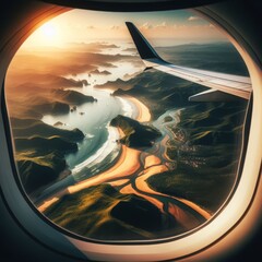 airplane window 