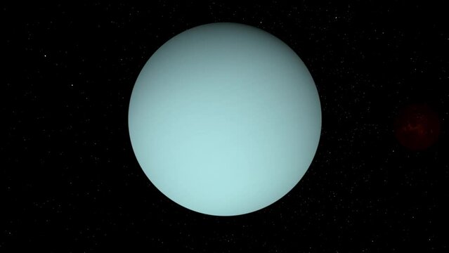 Animation of Uranus from space
