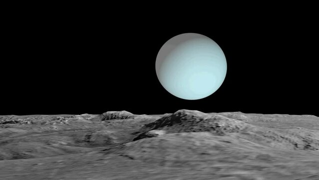 Miranda's view of Uranus from Earth