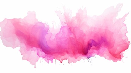 Dynamic and vibrant watercolor splash in pink hues, a powerful image that captures movement and energy