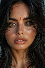 close up portrait of a woman 