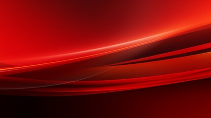 Elegant swirling curves in a smooth gradient of dark red to light red hues