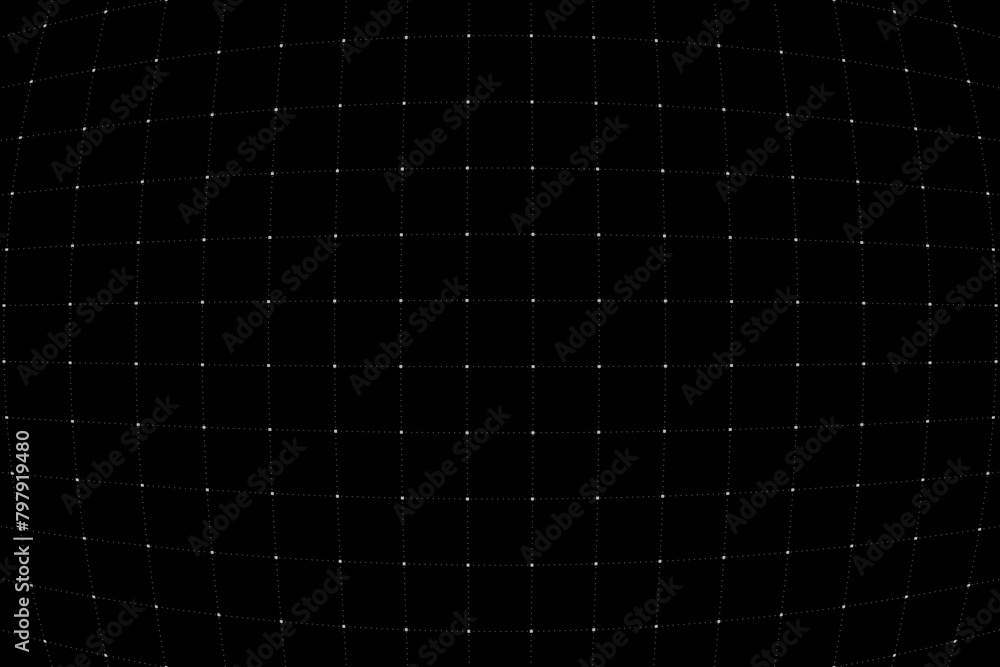 Poster vr hud futuristic interface voluminous grid. line and dot head up display pattern. digital ui screen