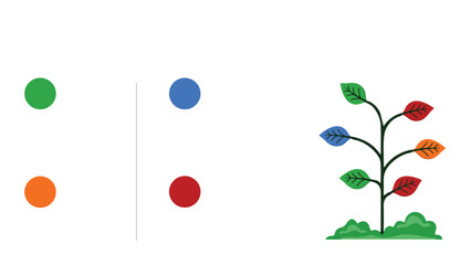 Tree infographic presentation layout fully editable.