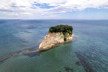 見附島（ドローンによる空撮）