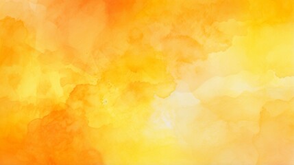 Mimicking a watercolor painting, this image blends vibrant shades of orange, evoking warmth and creativity