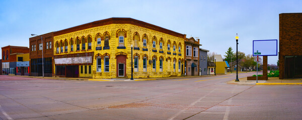 Town of Canton Historic District in Lincoln County with Landmark Store Buildings in a smalltown of...