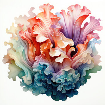 recommend clip art: Watercolor colorful Nudibranch Illustration, Generative Ai