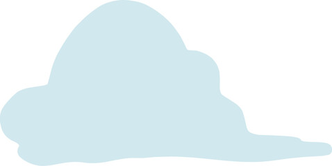 雲の形の可愛くてシンプルなフレーム