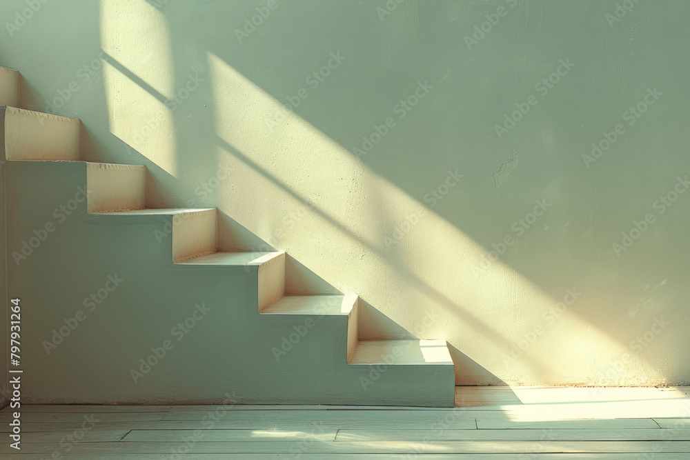 Poster A minimalist gradient from white to soft beige, providing a clean and unobtrusive background,