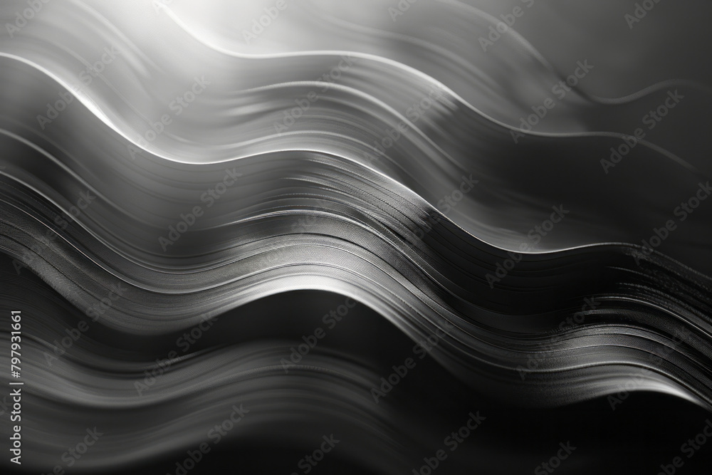 Poster a minimalistic design with thin, delicate vector lines creating subtle textures in shades of gray,