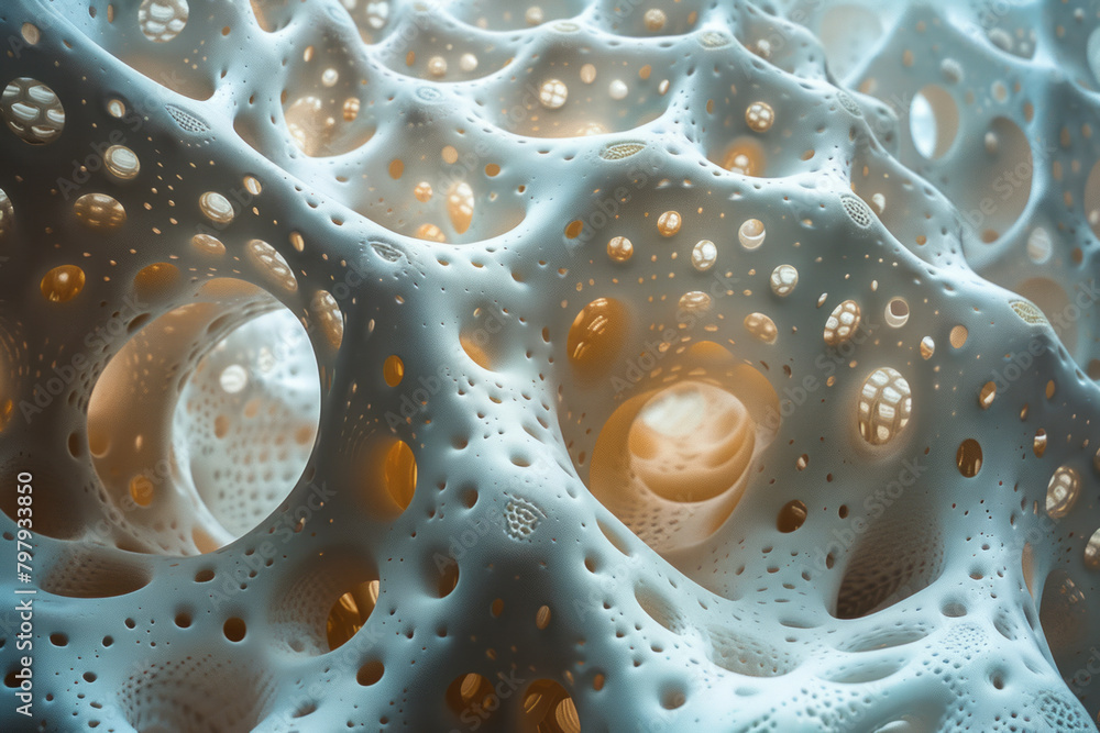 Aufkleber A fractal design that appears to grow and shrink simultaneously, challenging perceptions of scale and detail,