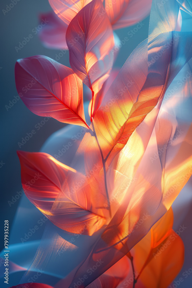 Poster a subtle design where soft-hued stripes gently twist into a kaleidoscope, giving a tranquil, soothin
