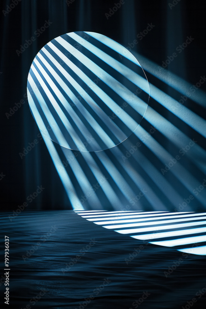 Leinwandbilder a design with alternating light and dark stripes that produce a flickering effect as the viewerâ€™s 