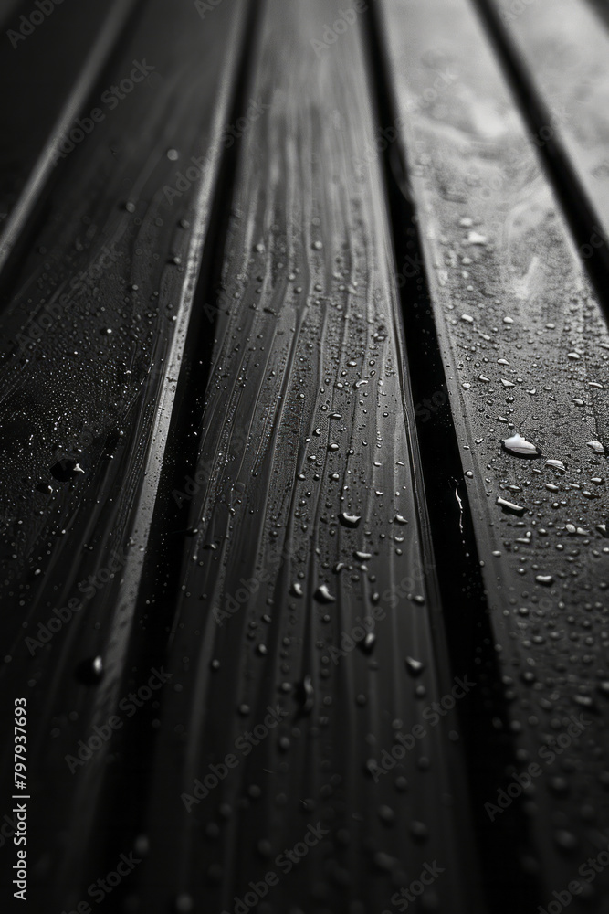 Poster a minimalist stripe pattern where a stark black softly blends into a smoky gray, suitable for a mode