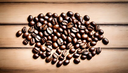 Fototapeta premium beans on wooden background