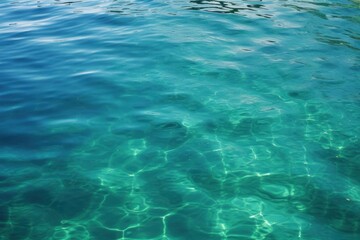 Fototapeta na wymiar Blue green surface of the ocean in Catalina Island California backgrounds underwater outdoors.