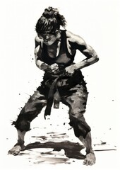 Karate man photography portrait.