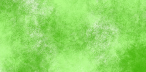 Abstract dynamic particles with soft Green clouds on dark background. Defocused Lights and Dust Particles. Watercolor wash aqua painted texture grungy design.