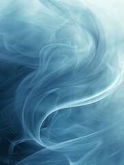 Soft blue waves in a fluid abstract design.