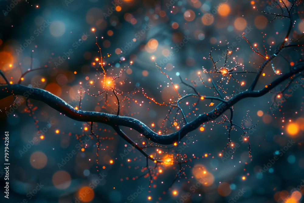Aufkleber an image of a quantum sensor, visualizing its ability to detect minute changes in the environment wi
