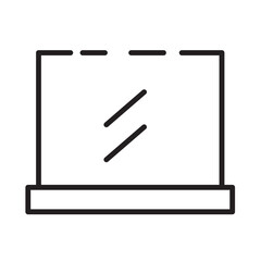 Makeup Mirror Spa Line Icon