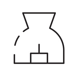 Flame Candle Oil Line Icon