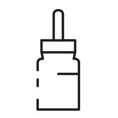 Fototapeta premium Body Cream Hygiene Line Icon