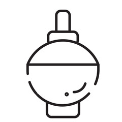 Bottle Massage Oil Line Icon