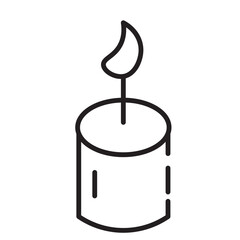 Candle Line Outline Line Icon
