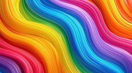 The background of small electrical cables is huddled together to form a rainbow-colored wave pattern