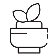 Scented Spa Yoga Line Icon