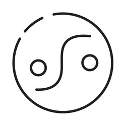 Yang Ying Sign Line Icon