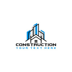 Construction real estate luxury property   unique eps new business and home logo for your company