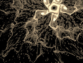 Imaginatory fractal abstract background Image