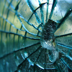 Shattered Glass Close-Up

