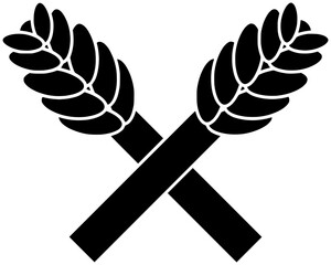 asparagus illustration leaf silhouette food logo organic icon healthy outline plant green vegetarian natural garden vegan vegetable nature salad shape ingredient herb health for vector graphic