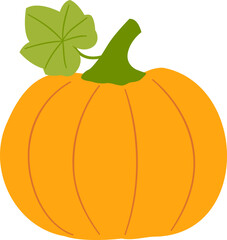 Pumpkin with leaves vector image.
fall pumpkin.
Farm fresh pumpkin.