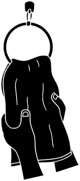 recommend clip art: towel illustration bath silhouette bathroom logo clean icon rack outline home hygiene household object dry wall hanger holder hand shape shower cloth interior for vector graphic background
