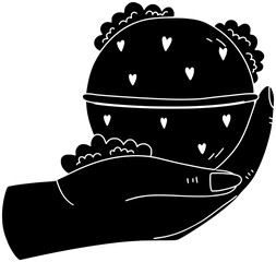 bath illustration wellness silhouette spa logo handmade icon hygiene outline space shower bathbombs bathbomb care body toiletries relax bathroom shape beauty clean decoration for vector graphic