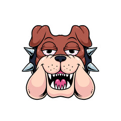 High pitbull mascot